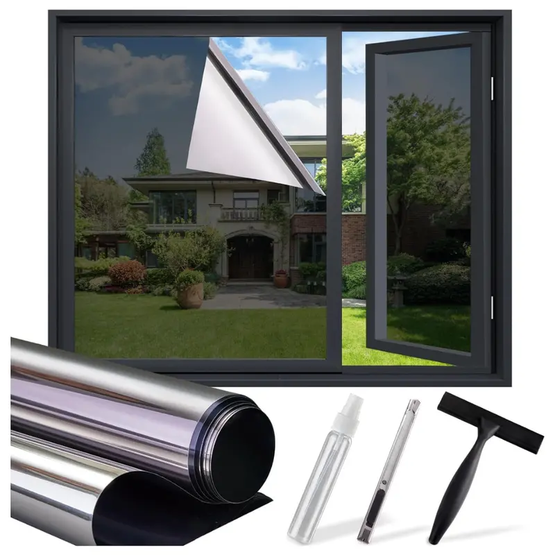 17.5" X 78.7" One Way Window Privacy Film W/ 3 Free Tools 1