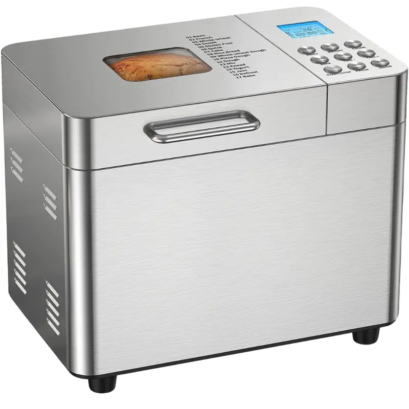 17-In-1 Osipoto 2Lb Automatic Stainless Steel Bread Maker Machine 1