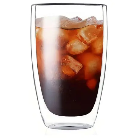 17-Oz Double Wall Glass Coffee Mugs 1