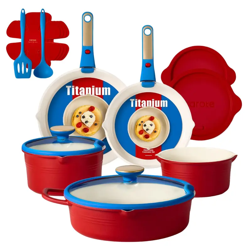 17-Piece Carote Non Stick Titanium Cookware Set 1