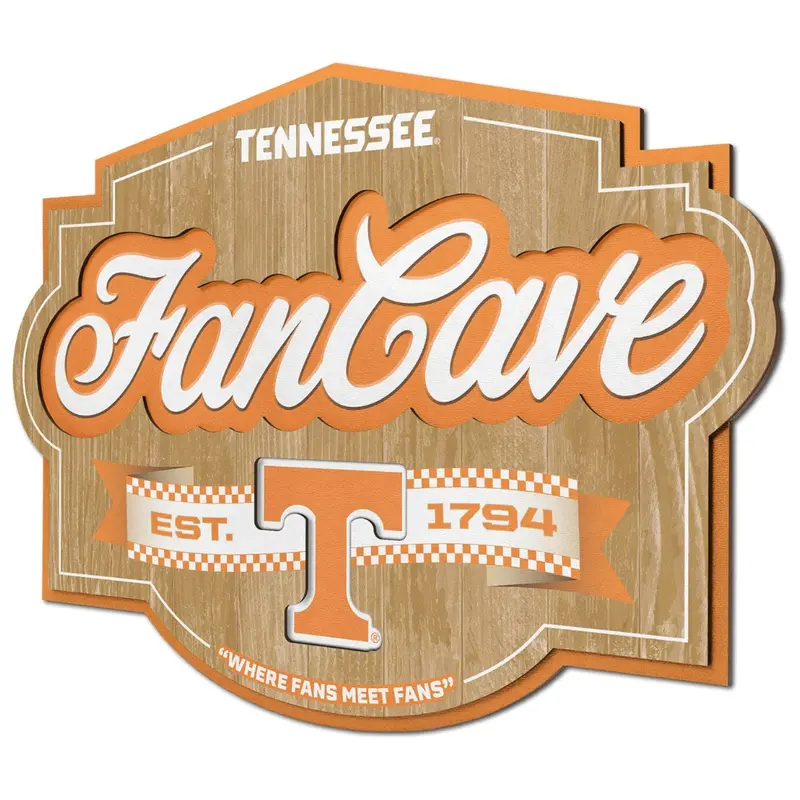 17" X 12.5" Ncaa Officially-Licensed Fancave 3D Wall Art 1