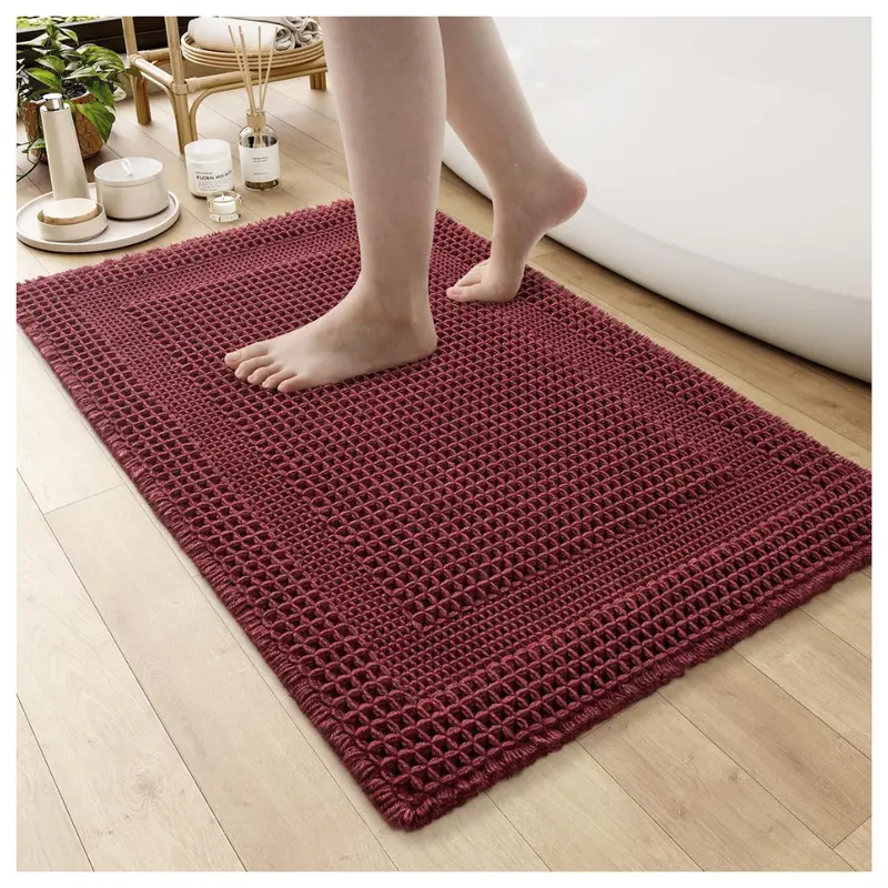 17" X 24" Waffle Absorbent Non Slip Bath Mats 1