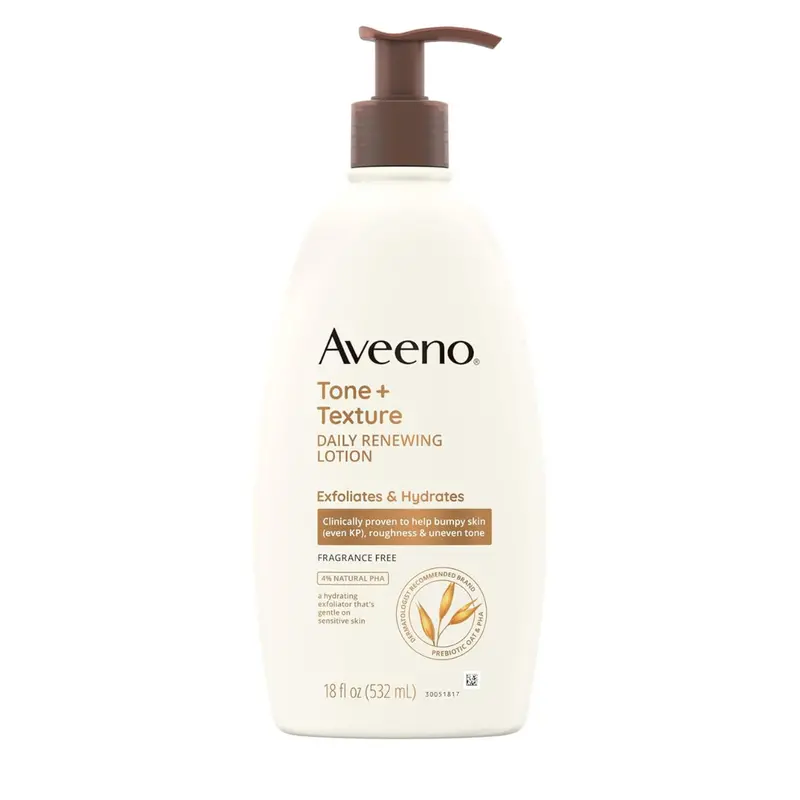 18 Fl. Oz Aveeno Tone + Texture Daily Renewing Body Lotion 1