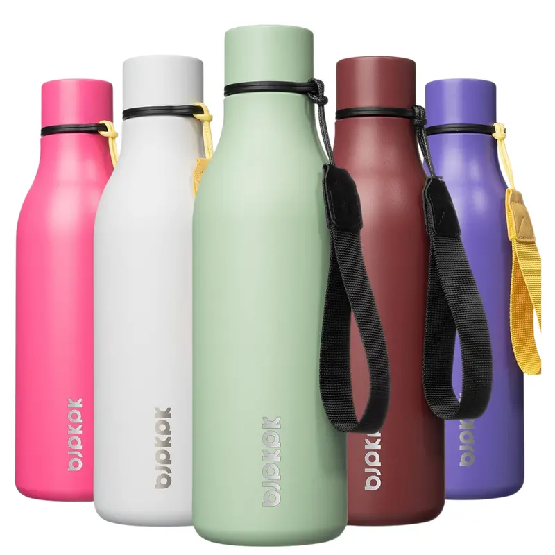 18-Oz Stainless Steel Insulated Water Bottle With Strap 1