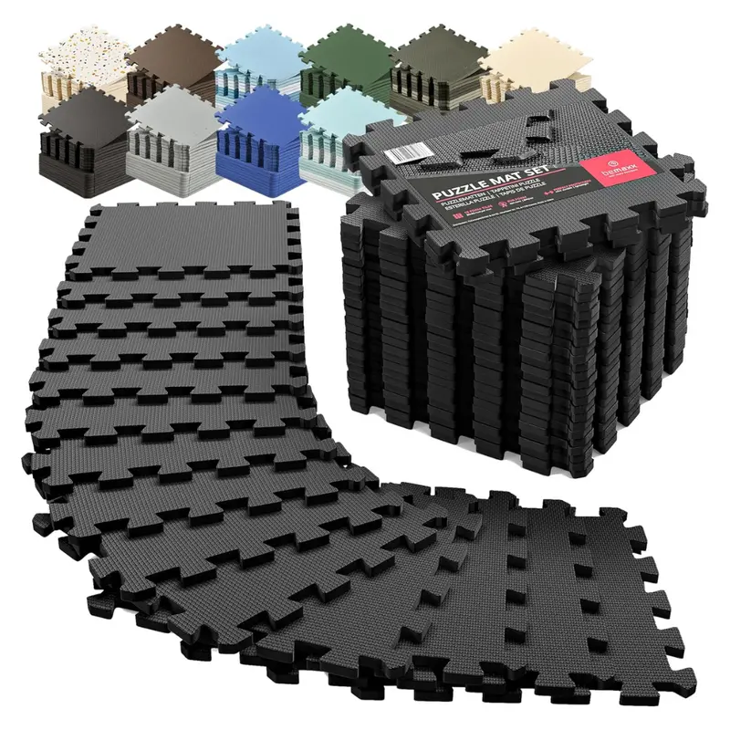 18-Piece Eva Interlocking Foam Floor Tiles (12.6"X12.6"X0.4") 1
