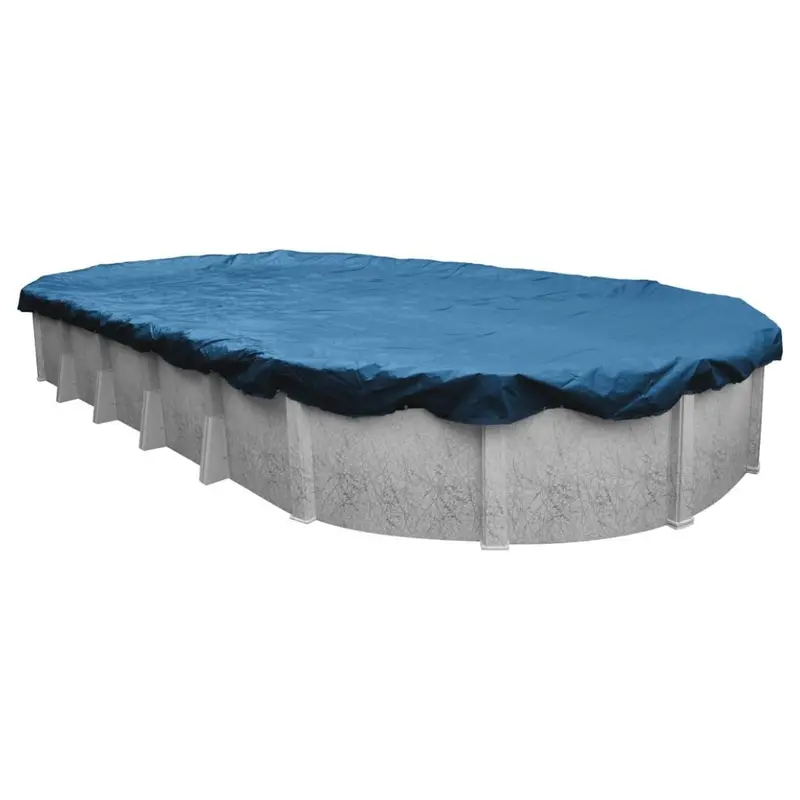 18' X 24' Pool Mate Classic Blue Winter Oval Pool Cover 1
