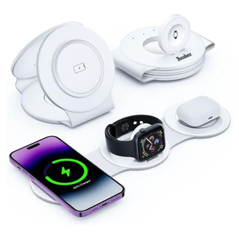 18W Hicober 3-In-1 Wireless Magnetic Foldable Charger For Apple Devices 1