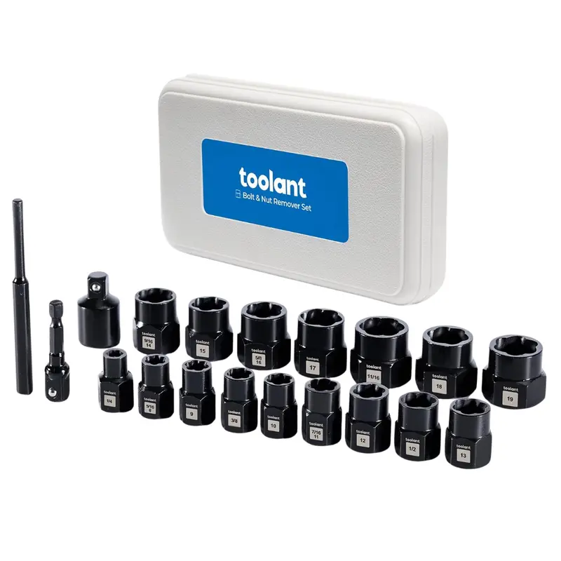 19-Piece Toolant Impact Bolt & Nut Remover Set 1