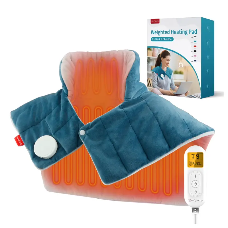 19"X 24" Comfytemp Weighted Neck And Shoulders Heating Pad 1