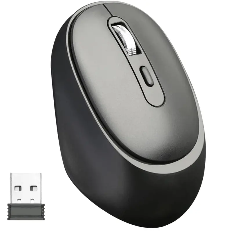 2.4G Portable Ergonomic Wireless Mouse W/ Usb Receiver 1