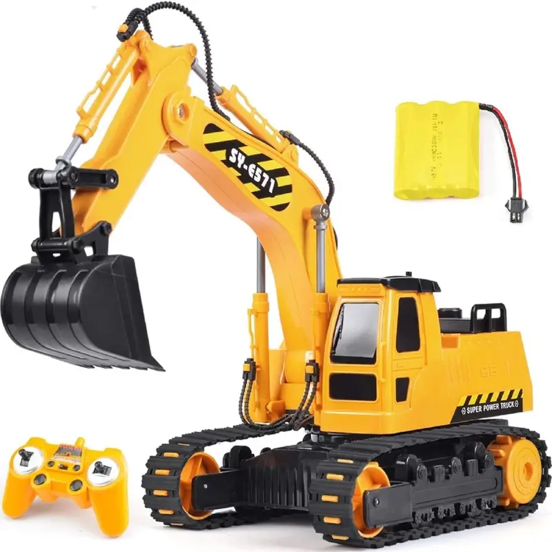 2.4Ghz Remote Control Excavator Toy With 2 Batteries 1