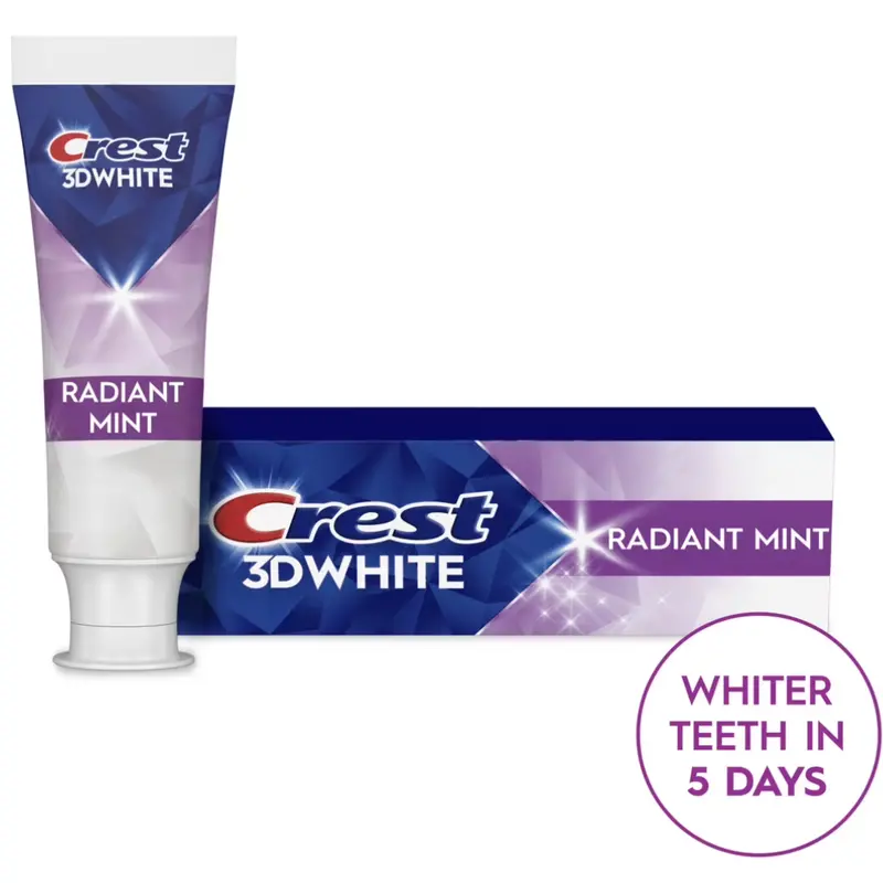 2.4Oz Crest 3D Advanced Teeth Whitening Toothpaste + $4 Walmart Cash 1