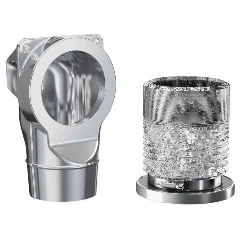 2.6 Feet Magnetic Coupling Dv90 Airtight Seal Dryer Vent Connector Kit 1