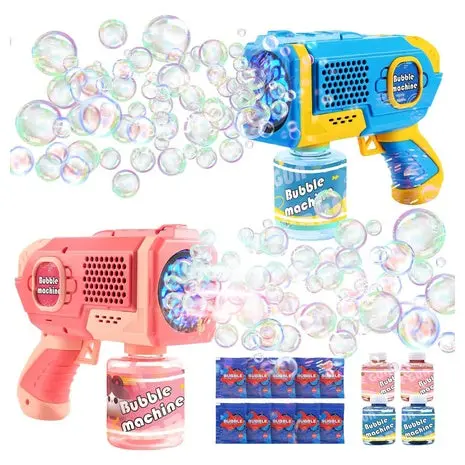 2 Automatic Light Up Bubble Gun Blasters 1