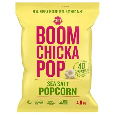 2 Bags Angie's Boomchickapop Sea Salt Popcorn 1