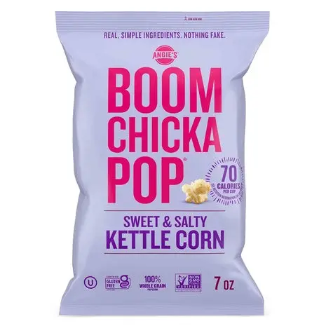 2 Bags Angie's Boomchickapop Sweet & Salty Kettle Popcorn 1