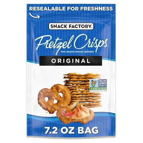 2 Bags Snack Factory Original Pretzel Crisps 1