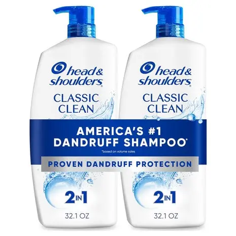 2 Classic Clean 2-In-1 Shampoo Bottles (32.1Oz) 1