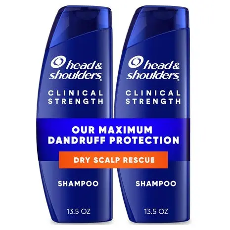 2 Clinical Strength Dry Scalp Rescue Anti-Dandruff Shampoo Bottles (13.5Oz) 1