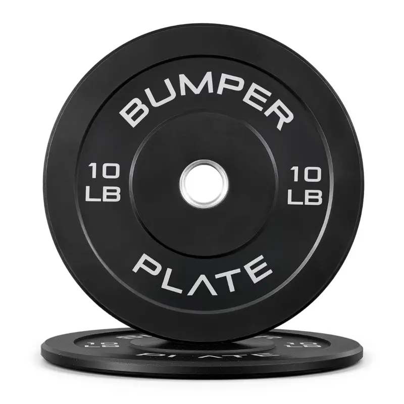 2-Count 10-Lb Cap Barbell Olympic Rubber Bumper Plates 1