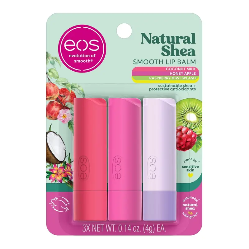 2-Count (3-Pk X 2-Ct) 0.14-Oz Natural Shea Lip Balm 1