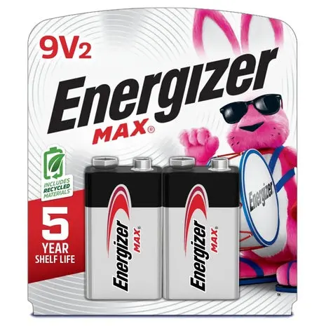 2 Energizer Max 9V Batteries 1