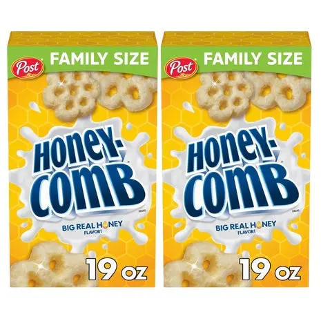 2 Family Size Boxes Honeycomb Breakfast Cereal 1