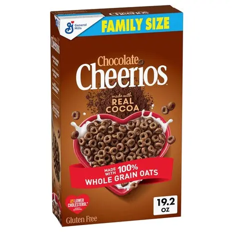2 Family Size Boxes Of Chocolate Cheerios Cereal 1