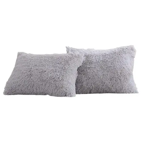2 Faux Fur Pillow Shams 1