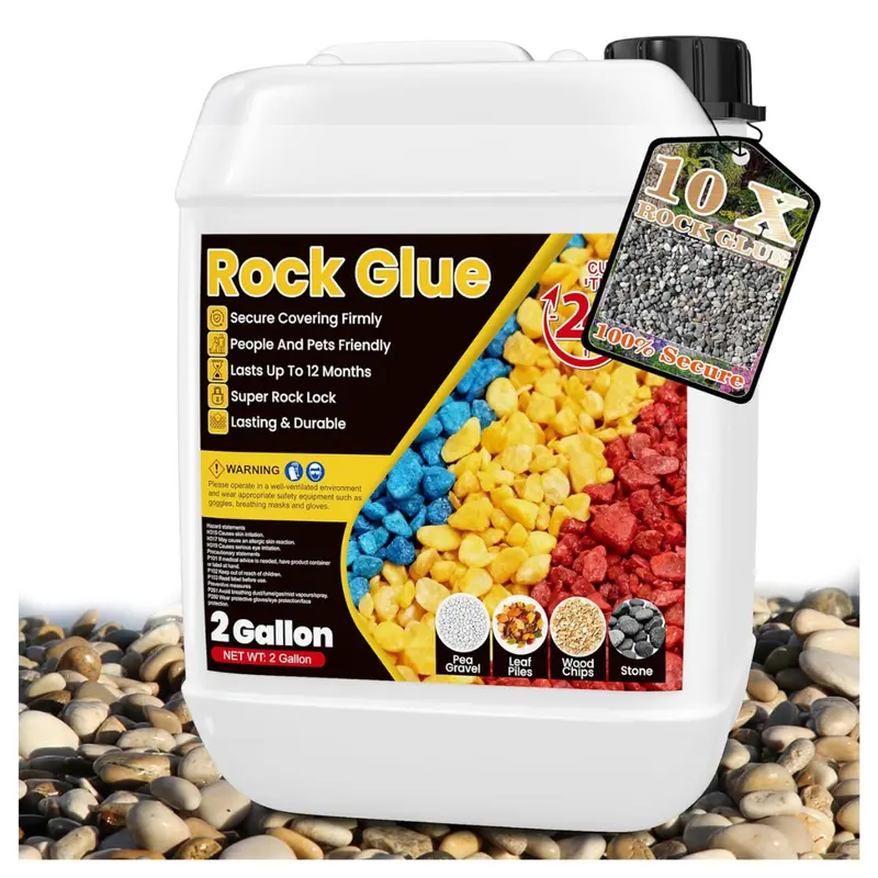 2 Gallon Landscaping Rock Glue With Blue Marks 1