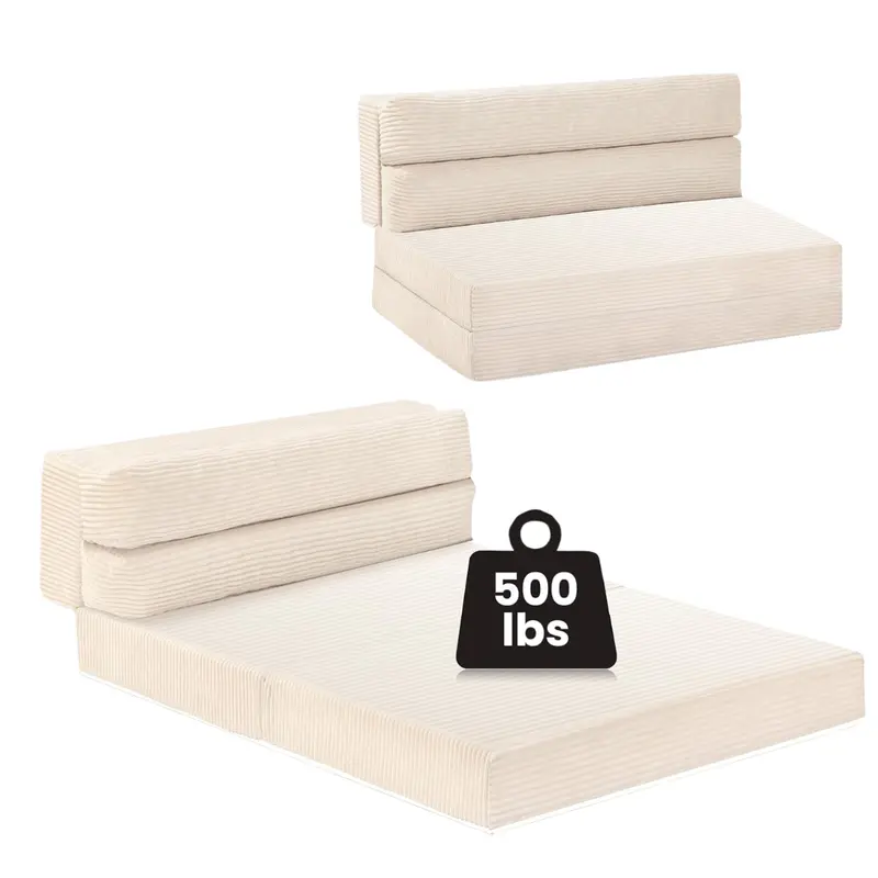 2 In 1 Full Size Pull Out Folding Convertible Sofa Bed 1