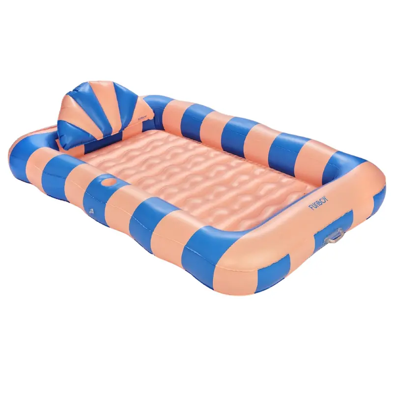 2-In-1 Large Pool Lounger Float With Pillow & Cup Holder 1