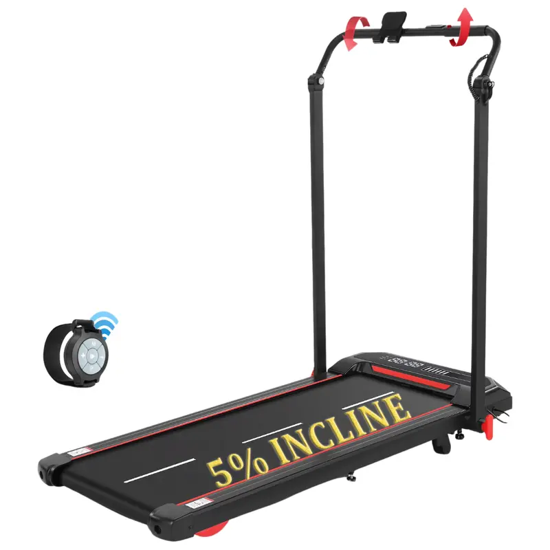 2 In 1 Portable Folding 2.5Hp Under Desk Walking Pad Treadmill 1