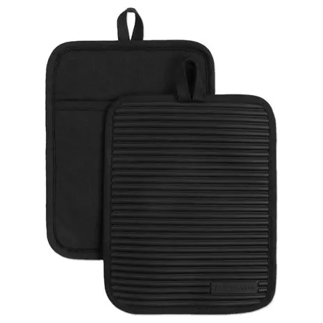 2 Kitchenaid Ribbed Silicone Pot Holders 1
