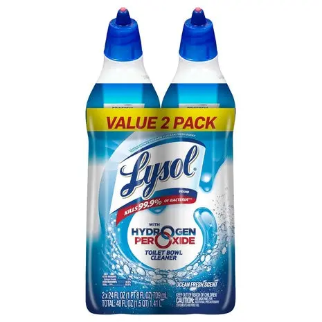 2 Lysol Hydrogen Peroxide Toilet Bowl Cleaner Gel 1