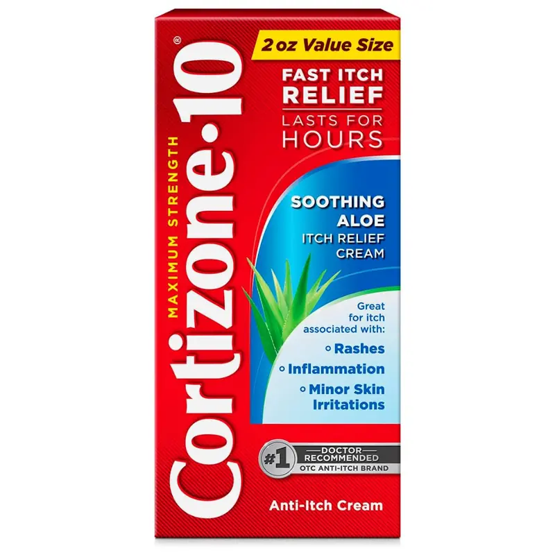 2 Oz. Cortizone 10 Maximum Strength Soothing Aloe Itch Relief Cream 1