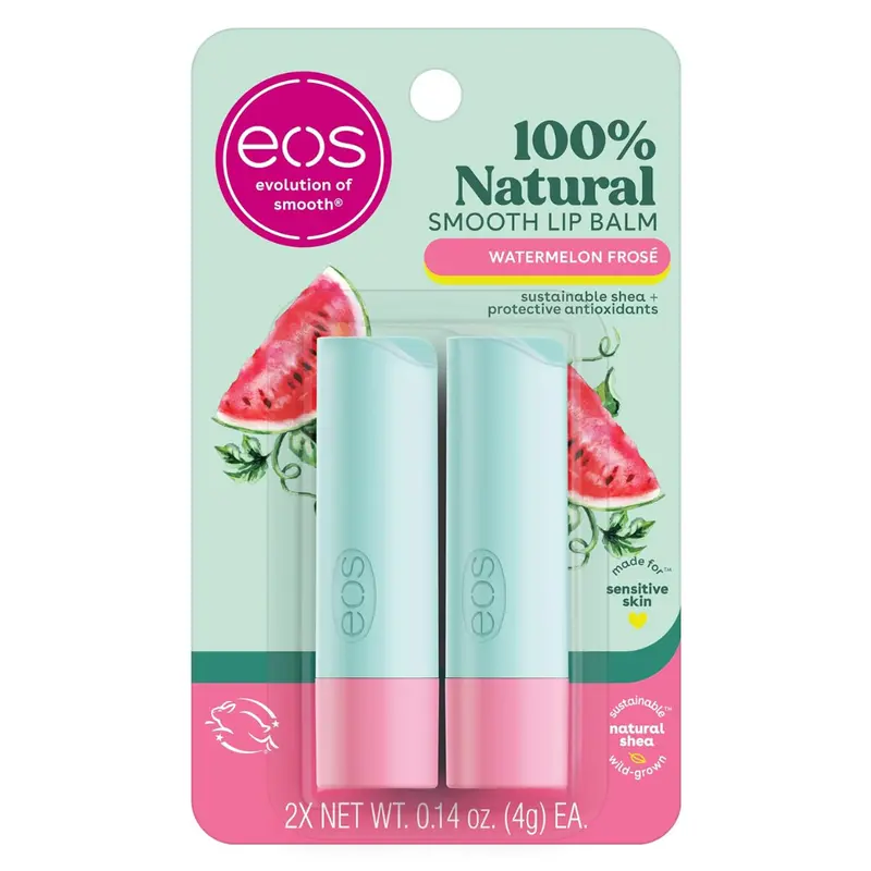 2-Pack 0.14 Oz Eos 100% Natural All-Day Moisture Lip Balm 1