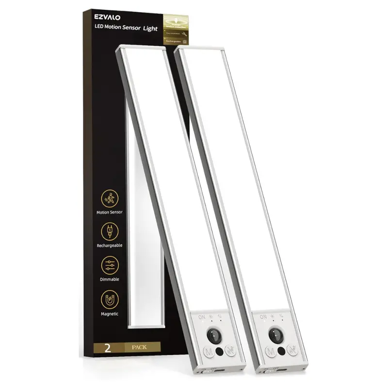 2-Pack 10" Led Motion Sensor Under Cabinet Lighting 1