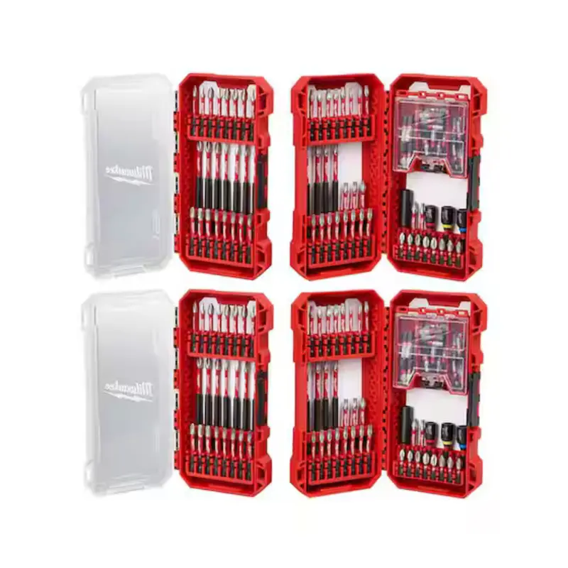 2-Pack 100-Piece Shockwave Alloy Steel Screw Driver Bit Set 1