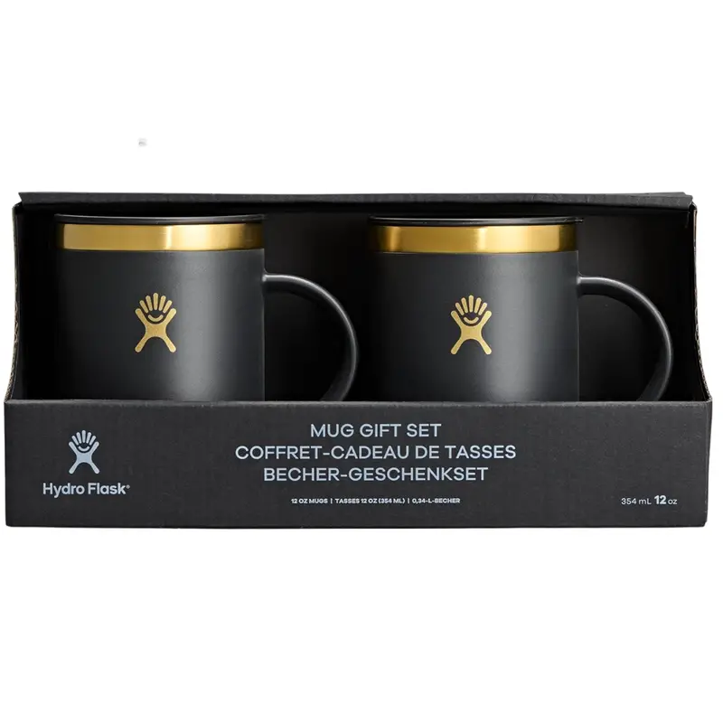 2-Pack 12-Oz Hydro Flask Insulated Stainless Steel Coffee Mug Gift Set 1