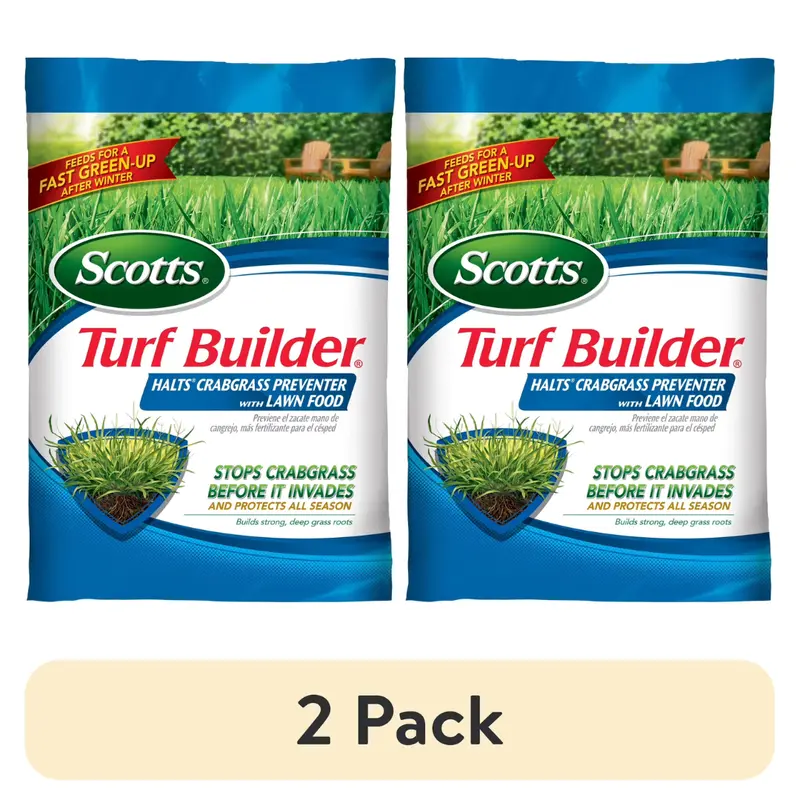 2-Pack 13.35-Lb Scotts Turf Builder Crabgrass Preventer W/ Lawn Food (Up To 5,000 Sq. Ft) 1