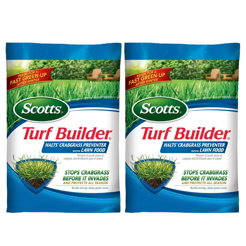 2-Pack 13.35-Lb Scotts Turf Builder Crabgrass Preventer W/ Lawn Food (Up To 5,000 Sq. Ft) 1