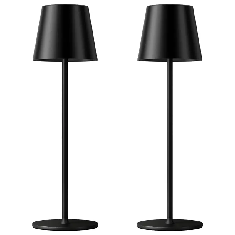 2-Pack 14" Touch Cordless Led Table Lamp W/ 3 Color Mode 1