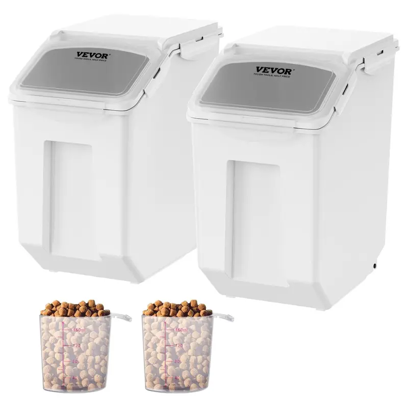 2-Pack 15L Vevor Ingredient Storage Bins With Measuring Cups 1