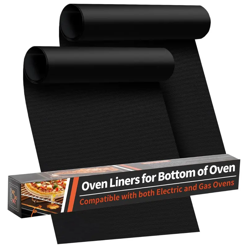 2-Pack 17"X 25" Large Heavy Duty Oven Mats 1
