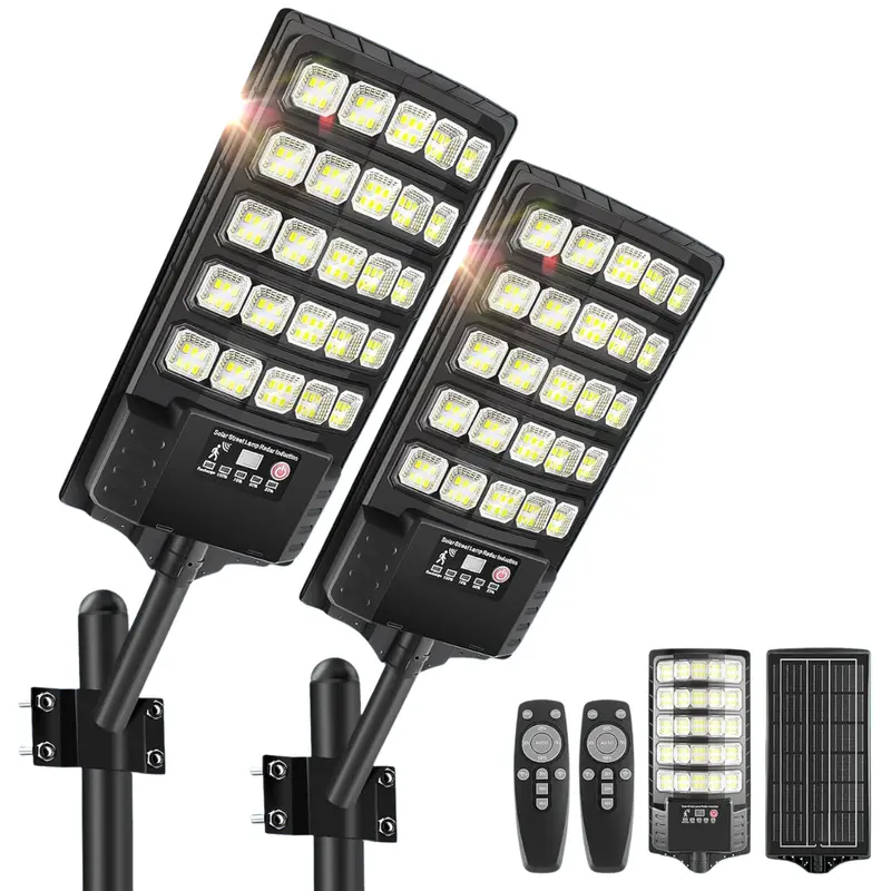 2 Pack 20000Lm 6500K Motion Sensor Led Flood Lights 1