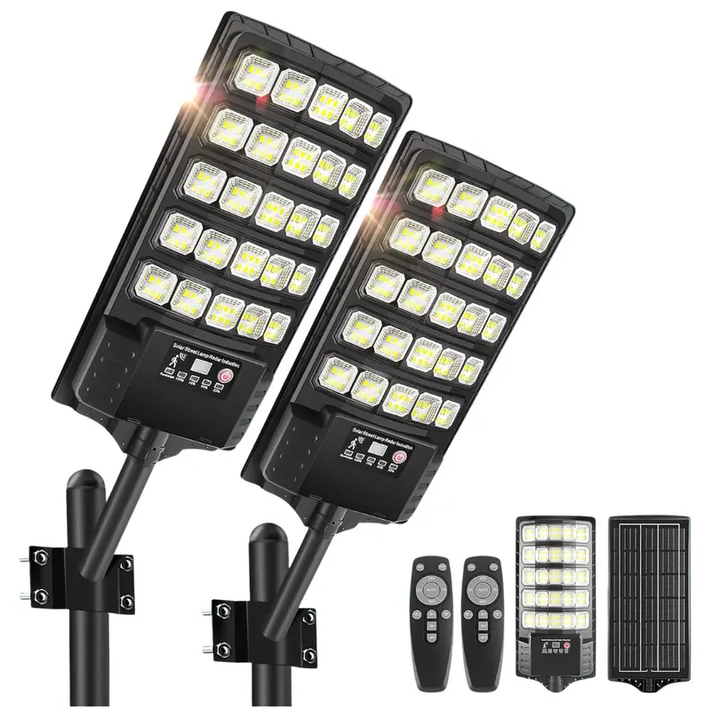 2 Pack 20000Lm 6500K Motion Sensor Led Flood Lights 1