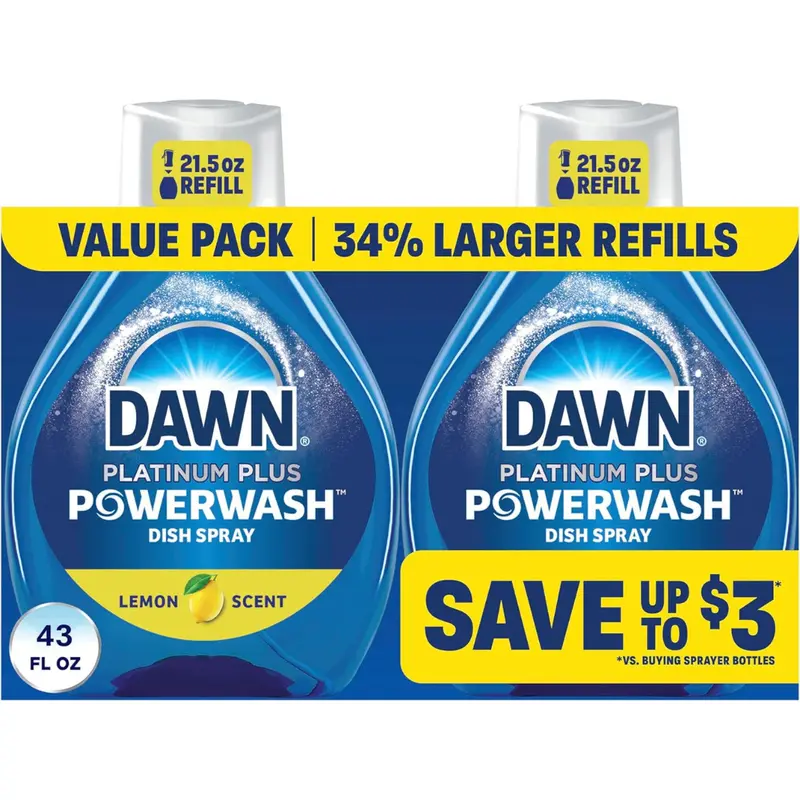 2-Pack 21.5-Oz Dawn Powerwash Dish Spray Refill (Lemon) 1