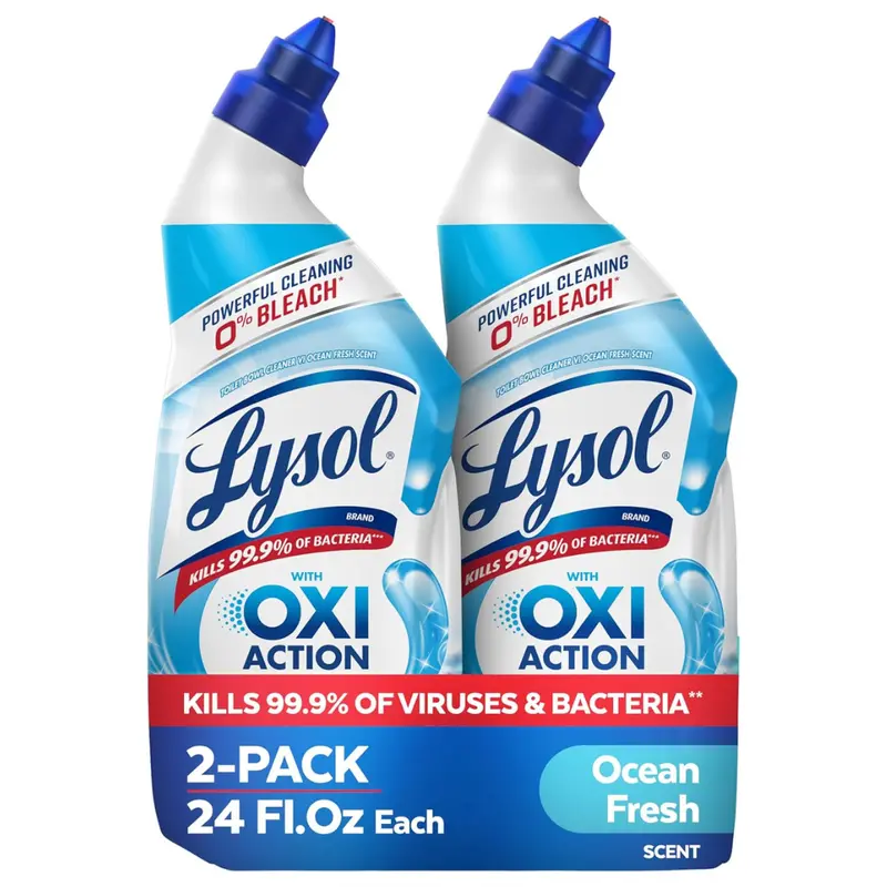 2-Pack 24Oz Lysol Toilet Bowl Cleaner With Hydrogen Peroxide 1