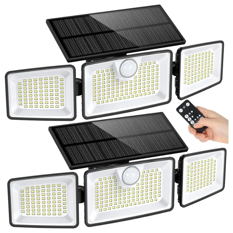 2-Pack 2500Lm Solar Motion Waterproof Outdoor Lights 1